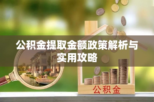 信义公积金提取金额政策解析与实用攻略